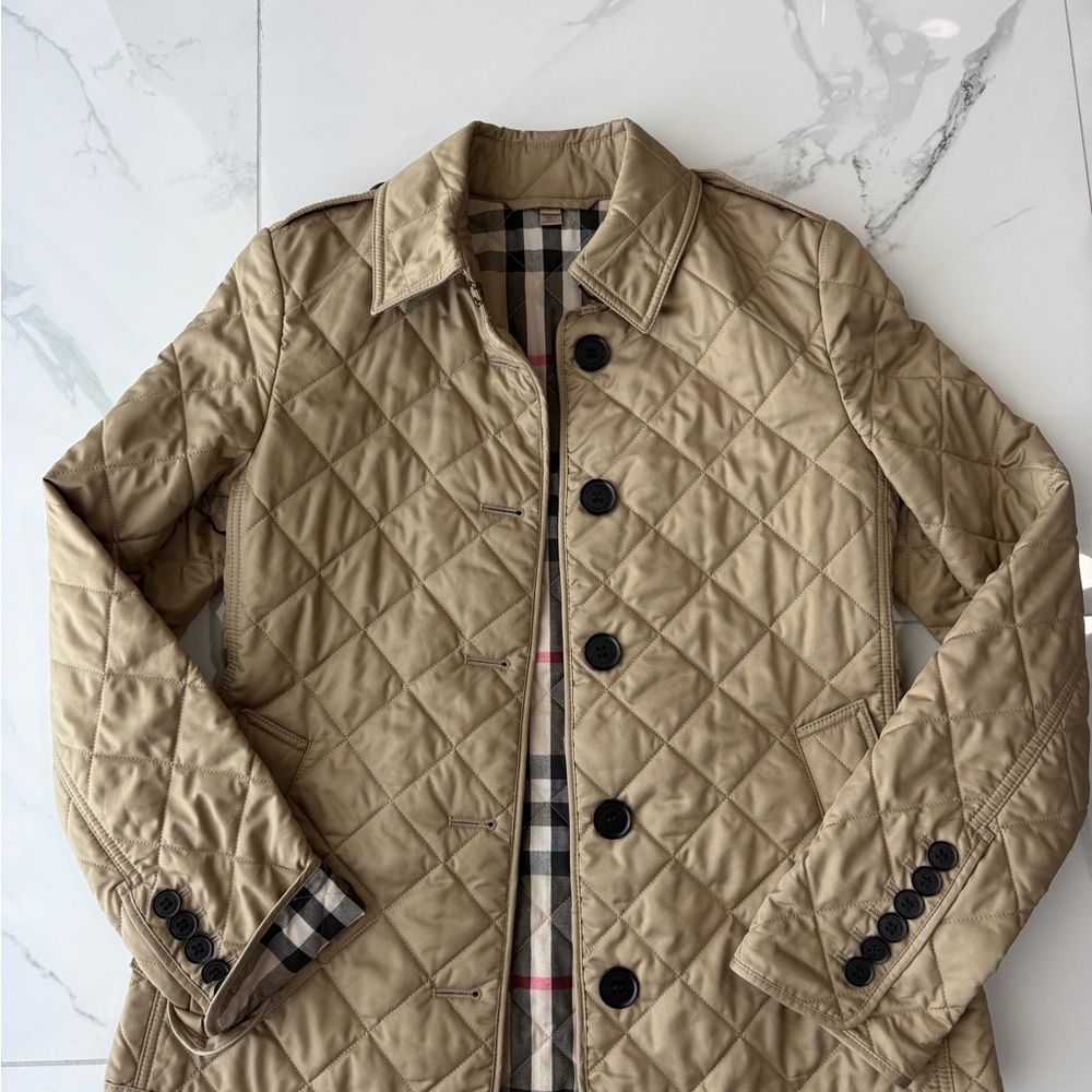 Burberry Tan Quilted Jacket